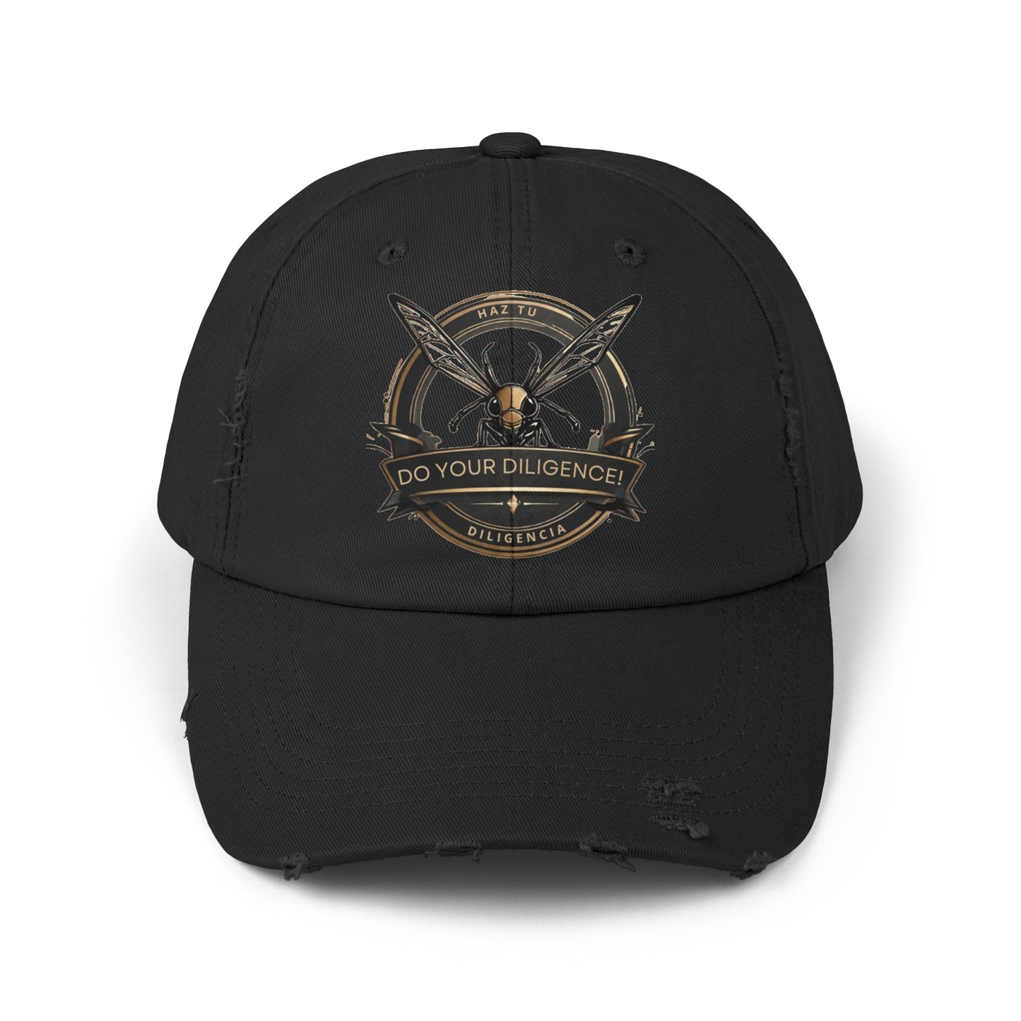 Do Your Diligence! Unisex Distressed Cap